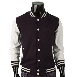 High Street Bomber <b>jacket</b> <b>men</b> High quality Fleece Custom chenille embroidery leather sleeve baseball <b>letter</b> <b>man</b> <b>jacket</b> - Product Image 3