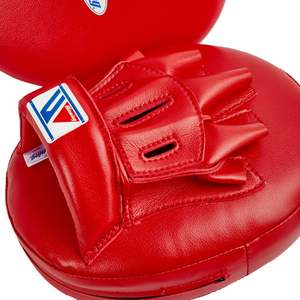 Cible de frappe Focus Pad personnalisable en cuir véritable de haute qualité, durable, pour la boxe et le Muay Thai, avec logo sur mesure - Product Image 4