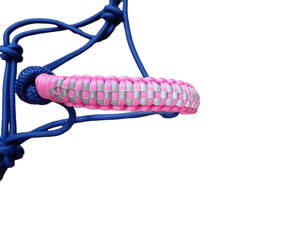 Venta al por mayor inglés caballo ecuestre cuerda Halter 8mm grueso PP trenzado elegante nariz banda Reflector personalizable portátil embalaje - Product Image 4