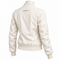Veste bomber légère jaune tendance pour femmes, fermeture éclair, tissu respirant et chaud, service OEM
