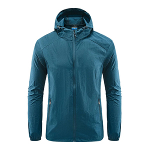 Custom Lightweight Crinkle <b>Nylon</b> Windbreaker <b>Jacket</b> <b>Men</b> Blank waterproof <b>Jacket</b> With Hood - Product Image 6