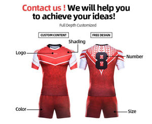 Uniformes de Rugby Sublimados, Conjuntos Cortos, Nombres y Números de Equipo Personalizados - Product Image 5