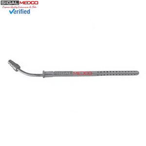 Tubo de Succión Poole 23 FR OD Curvo de 10 Pulgadas, Instrumento Médico Quirúrgico de Acero Inoxidable de Grado Alemán, Reutilizable y Autoclavable - Product Image 4