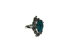 Direct Factory High Quality 925 Sterling Silver Fine Wedding Party <b>Rings</b> for Women Classic <b>Turquoise</b> Gemstone Bezel Setting - Product Image 3
