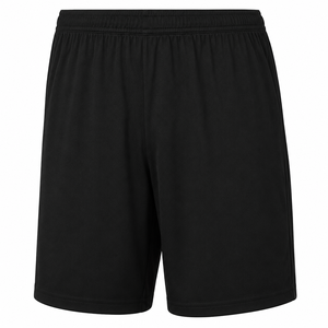 Men's Solid <b>Black</b> Quick Dry Bermuda <b>Shorts</b> Elastic Waist Casual Sport Wear - Product Image 1