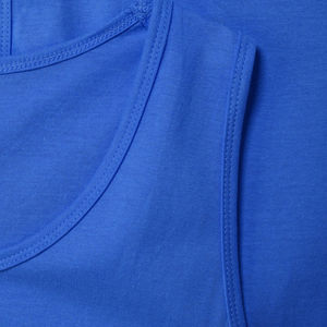 Camiseta sin mangas de punto para hombre, personalizable al por mayor, talla grande, 100% algodón, cómoda para entrenamiento, pedidos al por mayor - Product Image 5