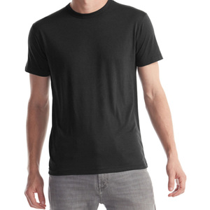 Custom Mens <b>Plain</b> <b>Tshirts</b> Men's Bamboo Cotton T Shirts Solid Short Sleeve Bamboo T Shirts for Men O-neck Casual T-shirts for Men - Product Image 3