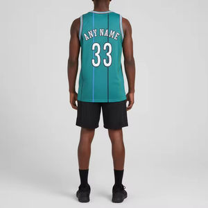 Camisetas de Baloncesto Personalizadas OEM ODM, Impresión por Sublimación, Nombre y Número Personalizados, 100% Poliéster, Sin Mangas, Transpirables, Protección UV, Secado Rápido - Product Image 2