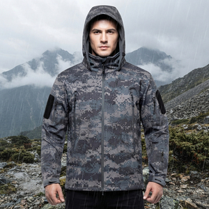 Unisex Winter Waterproof Long Soft Shell <b>Jacket</b> Breathable Polyester Fleece <b>Mandarin</b> <b>Collar</b> Zipper Design for Outdoor Use - Product Image 6