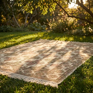 Modern Geometric Shag Area Rug Plush Carpet Polyester Fringe Floor <b>Mat</b> for Living Room Bedroom Hotel - Product Image 3