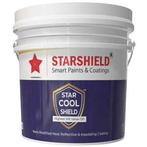 STARSHIELD Star Cool Shield Nano Modified Heat Reflective Insulating Coating Acrylic-Based Building Roof Cooling <b>Paint</b> - Product Image 1