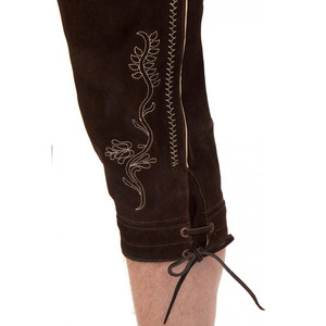 Most Demanding Adjustable Customized Design <b>Machine</b> Thread Embroidery Lederhosen Bavarian Clothing Men's Calf Length Pants - Product Image 5