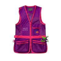 Gilet de Tir à l'Arc en Argile Durable de Haute Qualité Personnalisé Respirant avec Épaulettes Rembourrées et Poches pour Cartouches – Équipement Sportif pour le Tir au Cible en Extérieur