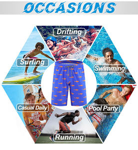 กางเกงชายหาดผู้ชายดีไซน์ทันสมัยล่าสุด วิธีการถักทอแบบนิตติ้ง สำหรับใส่ในฤดูร้อน แฟชั่นวินเทจ กางเกงว่ายน้ำ กางเกงชายหาดผู้ชาย - Product Image 6