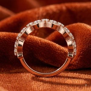 Moissanite Engagement Wedding <b>Ring</b> Pear Cut Halo Wide Band Rose Gold Plated 925 Sterling <b>Silver</b> <b>Statement</b> <b>Ring</b> Women's Los - Product Image 3