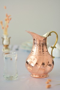 Jarra de Agua de Cobre Color Bronceado, Jarra de Agua de Cobre con Acabado Sólido, Jarra de Agua de Cobre al por Mayor a Precio de Fábrica - Product Image 3