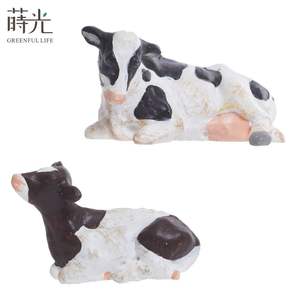 Figurines miniatures en résine pour terrarium de vaches 2026-0125, accessoires de décoration de jardin - Product Image 2