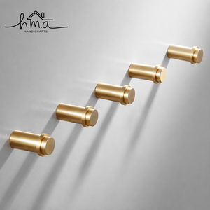 Gancho de Pared de Ancla de Latón Macizo Hecho a Mano, Acabado Dorado, Decorativo para Abrigos, Sombreros, Toallas, Llaves, Batas, Decoración Náutica Marina para el Hogar - Product Image 2