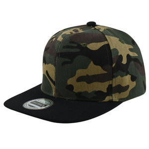 Custom Embroidery 6-Panel Camouflage Print Color-Block <b>Flat</b> Brim Baseball Cap Casual <b>Hat</b> Trendy Streetwear Caps&<b>Hats</b> - Product Image 3
