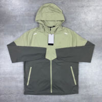Ensemble personnalisé d'été 2 pièces en nylon pour homme : short et veste coupe-vent de haute qualité. Sweat-shirt et short streetwear