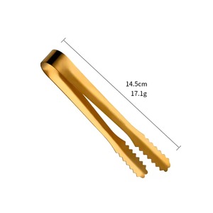 Contemporary Metal Ice <b>Tongs</b> Luxury Beverage <b>Serving</b> Tool Premium Cocktail Bar Kitchen Restaurant Accessory - Product Image 4
