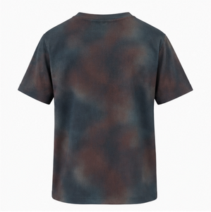 Camiseta de mujer al por mayor con logo personalizado, corte holgado, manga corta, cuello redondo, estampada, informal de verano, teñida anudada - Product Image 3