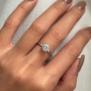 Bague pour femme en diamant cultivé en laboratoire certifié IGI, blanc 1,25 carat, brillant VS1, 18 carats, 2 grammes, bague de fiançailles et de mariage de luxe - Product Image 6