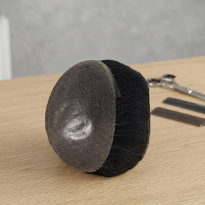 Taz Hair Bangladesh <b>Mens</b> Toupee Hair <b>Wig</b> with Skin Base 100% Density Remy Grade Kinky Straight and Deep Wave Styles - Product Image 3