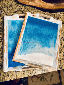 Bandeja de Madera para Servir con Asas para un Transporte Seguro y Conveniente de Alimentos, Bandeja Versátil - Product Image 3