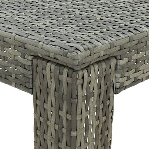 23.8 da Bar con Patio in Rattan grigio \ "x23.8 \" x43.5 \ "eleganti mobili da esterno - Product Image 4