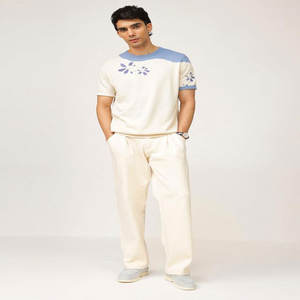 240gsm เสื้อยืดผ้าเช็ดทำความสะอาดแบบโอเวอร์ไซซ์สำหรับผู้ชายผ้าฝ้ายระบายอากาศได้ดีผ้าโลโก้แบบลำลองสำหรับฤดูร้อน - Product Image 2