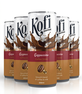 เครื่องดื่มกาแฟลาเต้เย็นแบบฉลากส่วนตัว รสชาติกาแฟเข้มข้น - กระป๋อง 180 มล./250 มล. - Product Image 1