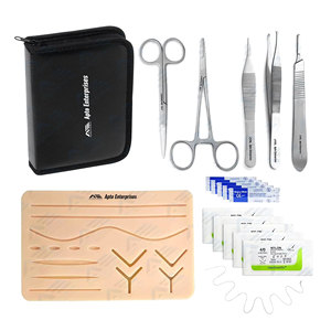 Kit de práctica de sutura quirúrgica para enseñar a estudiantes de medicina, Kit de práctica de sutura de piel, Kit de entrenamiento quirúrgico para estudiantes - Product Image 1