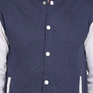 Blouson universitaire personnalisé pour homme, col montant, motif en laine, motif lettres, blouson de baseball en toile pour printemps et hiver - Product Image 3