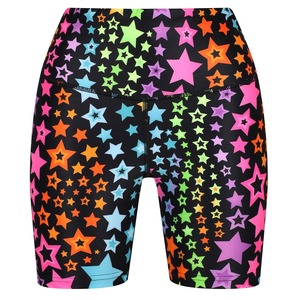 High Waist Cloud Feel Womens Yoga Shorts <b>Tummy</b> <b>Control</b> Sublimation Shorts Butt Lifting Compression Gym Running Fitness Shorts - Product Image 3