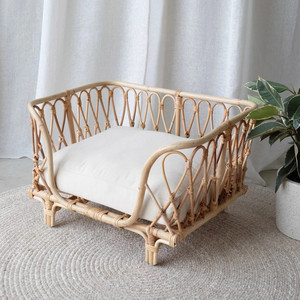 Cama para gatos de lujo, nido de ratán, la más vendida, para mascotas, camas para perros de caña natural, muebles para mascotas de bajo costo - Product Image 1