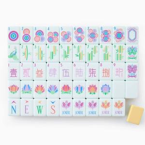 <b>Resin</b> <b>Crafts</b> Mehjong American Travel Acrylic Mini Mahjong Tiles Custom Color Engraving Foldable Eco-Friendly Durable Indoor - Product Image 3