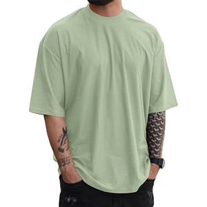 Camisetas Personalizadas para Hombre a la Moda, Precio de Fábrica, Calidad Superior, 100% Algodón, Hombros Caídos - Product Image 1