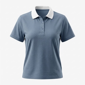 Wholesale <b>Women</b> <b>Polo</b> Shirt Short Sleeve Breathable Cotton Pique Collared <b>Top</b> Golf Casual Workwear Custom Logo - Product Image 5