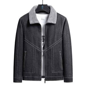 Chaqueta de Mezclilla para Hombre 100% Algodón, Diseño Casual de Color Sólido con Bolsillos, Ropa de Alta Calidad, Nuevas Llegadas, Estilo Personalizado, Larga - Product Image 5