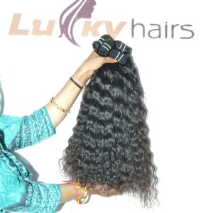 Extensions de cheveux humains bruts vietnamiens 100% qualité supérieure, alignés aux cuticules, bouclés, aspect naturel, couleur noire, pour femmes, vente en gros - Product Image 5