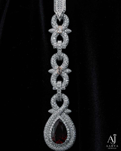 Collier chaîne cubaine plaqué rhodium avec lettre personnalisée, pendentif à franges en moissanite, bijoux en argent 925 pour homme, cadeau unisexe - Product Image 3