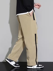 <b>Men's</b> Fashion Cargo <b>Overalls</b> Relaxed Fit Breathable Polyester/Cotton Side Pockets Casual Streetwear Everyday Comfort Summer - Product Image 3