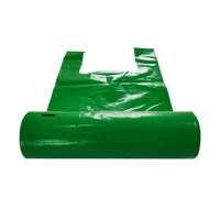 Sacs de courses en plastique HDPE 100 % recyclables avec fermeture éclair, impression par gravure personnalisable, pour supermarché, épicerie, emballage de gâteaux