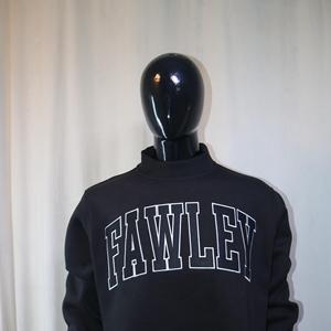 Sudadera FAWLEY con cuello simulado, 450 GSM, nombre personalizado, bordado en aplique, corte holgado, 100% algodón, felpa francesa. - Product Image 1