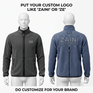 240g Premium Thin Long Fleece <b>Jacket</b> Stand Collar Waterproof Breathable Quick Dry Front Custom Embroidery Print Logo Men's - Product Image 1