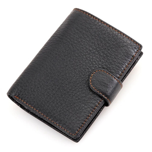 High Quality Lightweight Genuine Leather Men's <b>Wallet</b> with Custom Logo Long Length Factory-Made Wholesale Price Low MOQ - Product Image 1