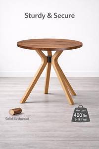 Patas de mesa de madera de haya maciza de primera calidad, base moderna de madera para mesa de comedor, mesa de madera resistente para mesa de comedor o mesa de centro - Product Image 2