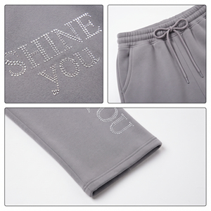 Rhinestone Printed <b>Men's</b> Sweatpants Drawstring Waist Casual Fleece <b>Trousers</b> Streetwear Wide Leg Sweatpants <b>Men</b> Baggy <b>Trouser</b> - Product Image 6