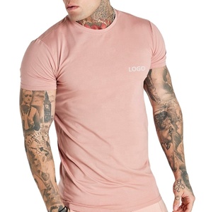 Ropa de gimnasia, camisetas de cuello redondo, camisetas teñidas de Color sólido para hombres, fabricantes de ropa, camisetas personalizadas para hombres - Product Image 1